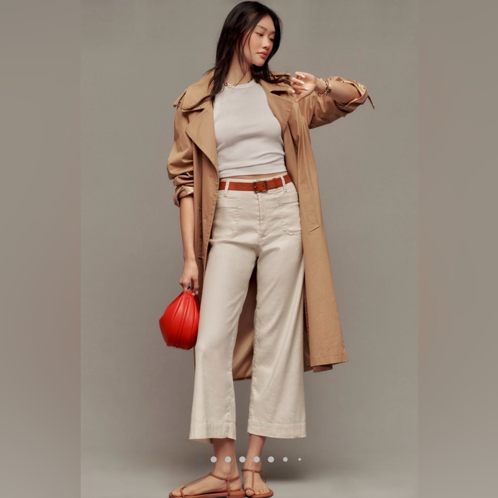 Anthropologie Maeve Colette Cropped Pants